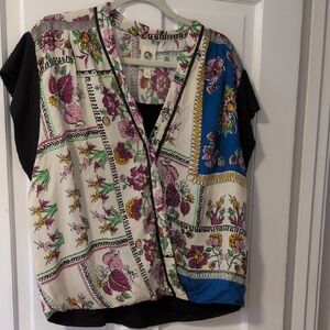 Floral Patchwork Women's Top
